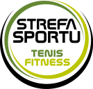 Strefa sportu tenis & fitness Siłownia  fitness   joga  tenis  półkolonie  szkoła  korty tenisowe   trening  Dzieci   Zajęcia fitness Logo